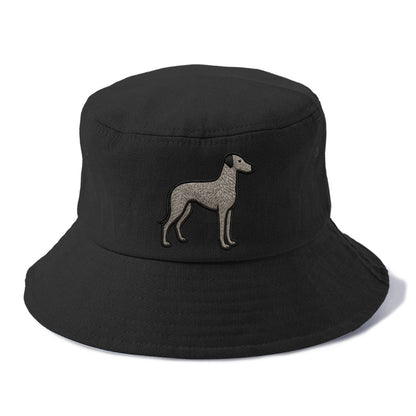 Scottish Deerhound - Trendy hound silhou - Bucket Hat - Black