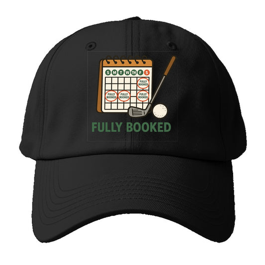 Calendar with every weekend marked for golf - "Fully Booked" - golf - Baseball Cap For Big Heads - Black