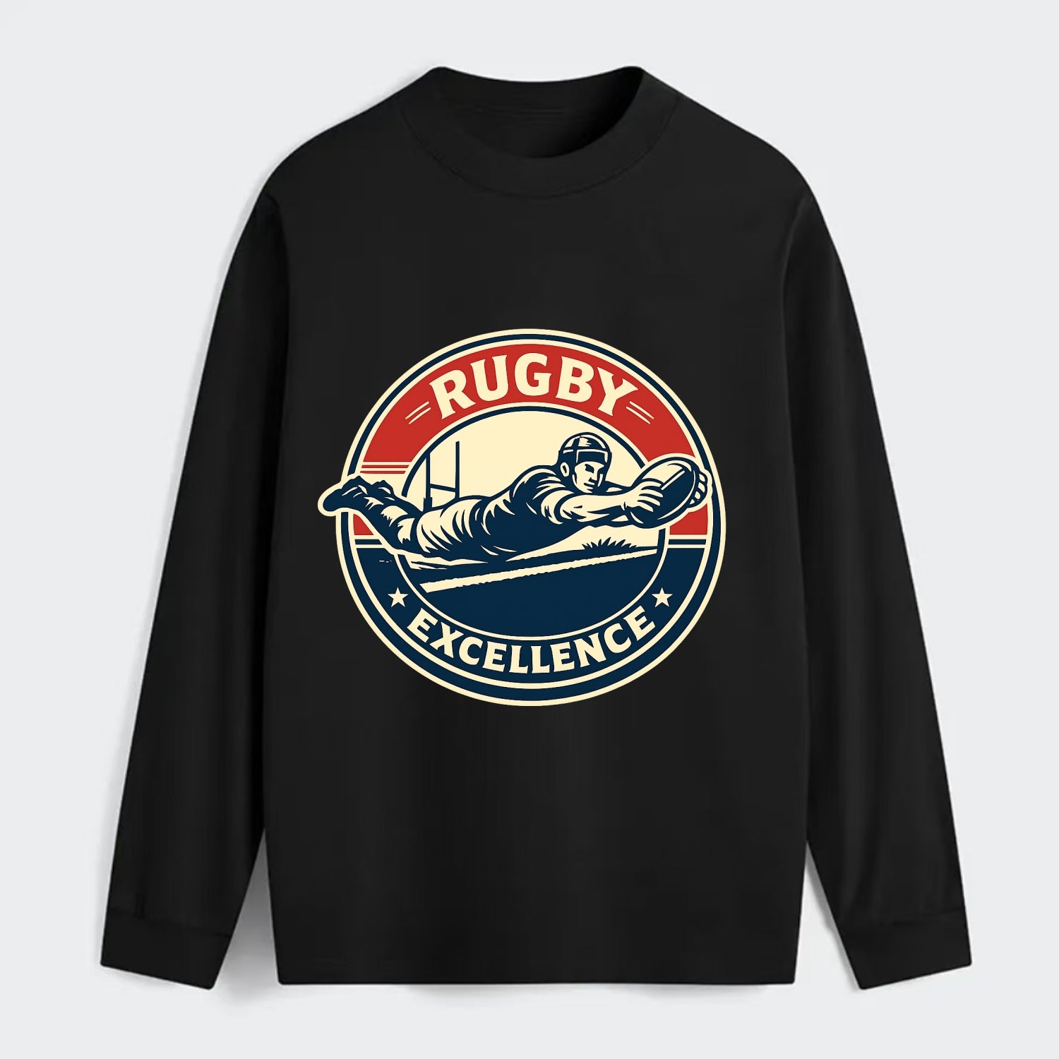 Epic Try Dive Emblem - Classic Long Sleeve Shirt - Black