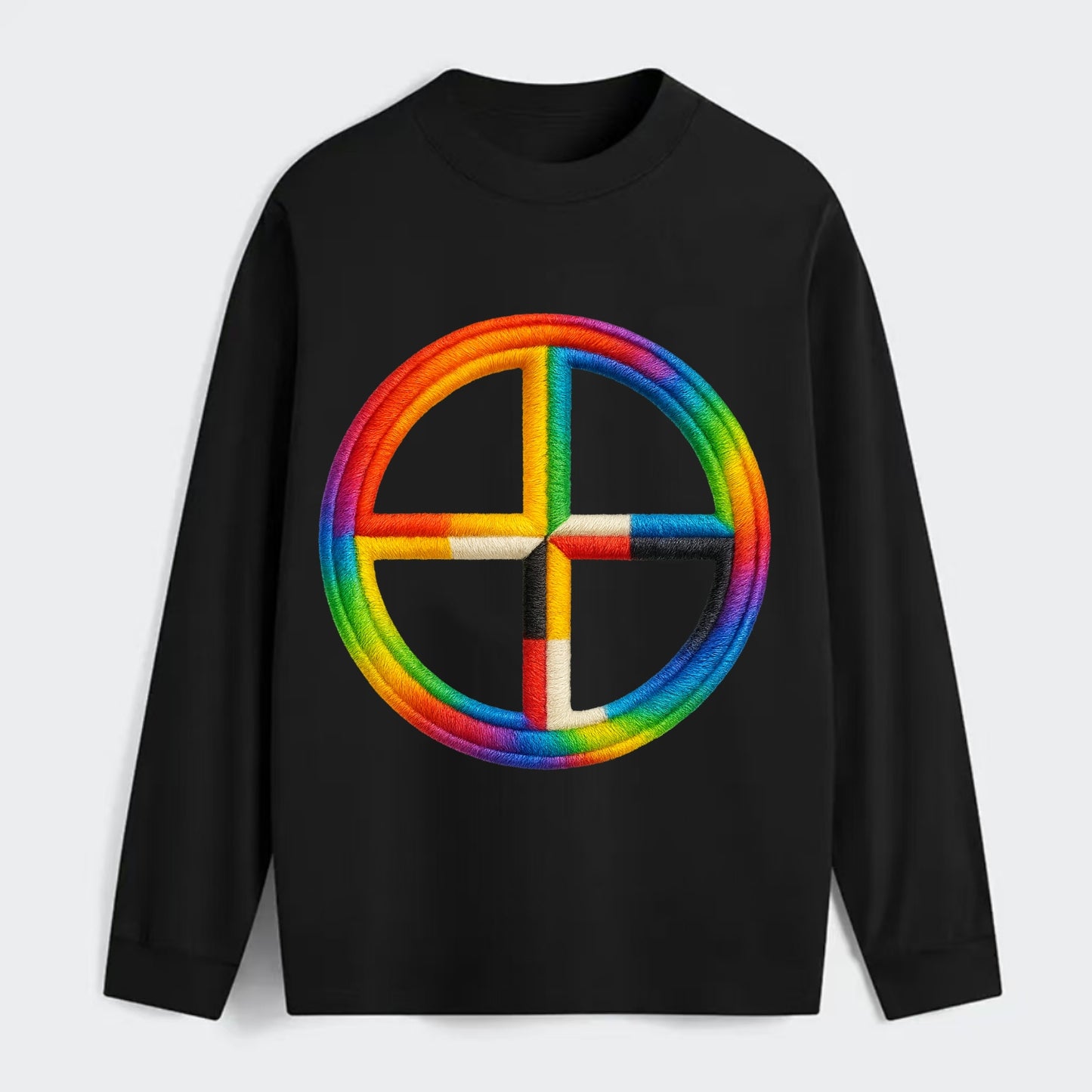 Medicine Wheel  - Classic Long Sleeve Shirt - Black