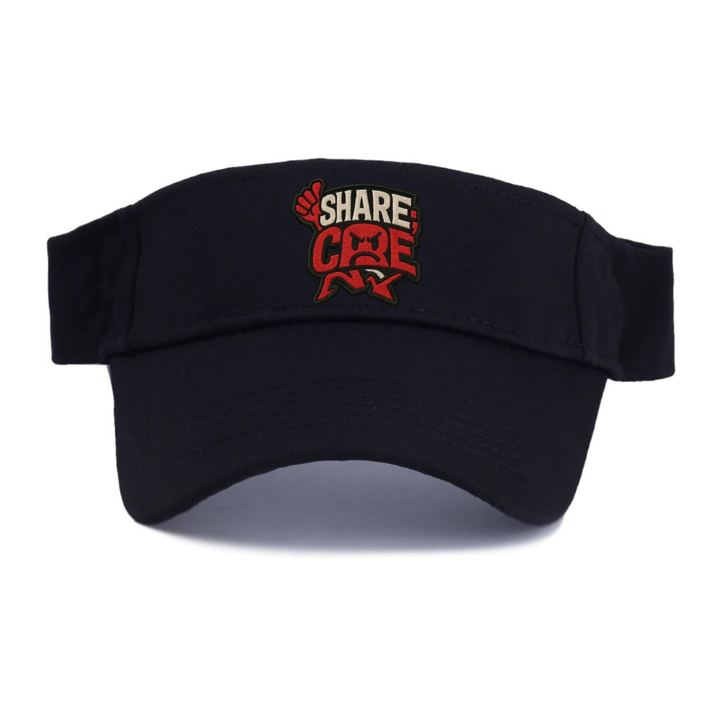 SHARE;CARE TOO MUCH Oversharer Green Hat - Visor - Black