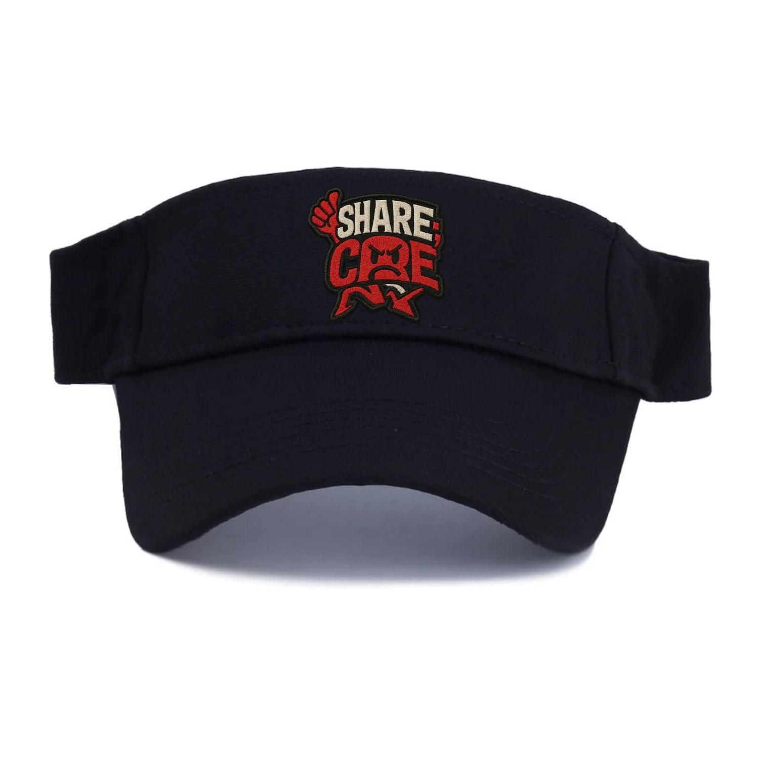 SHARE;CARE TOO MUCH Oversharer Green Hat - Visor - Black