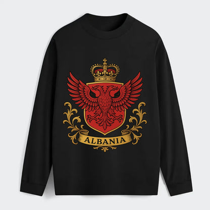 Albania Heritage Badge - Classic Long Sleeve Shirt - Black