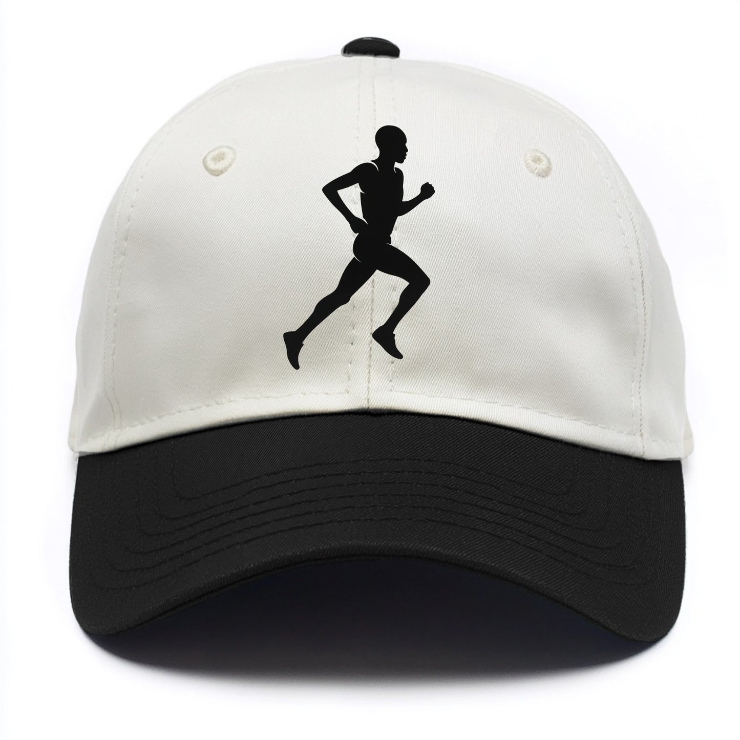 Kenyan distance runner stride - Two Tone Cap - Black