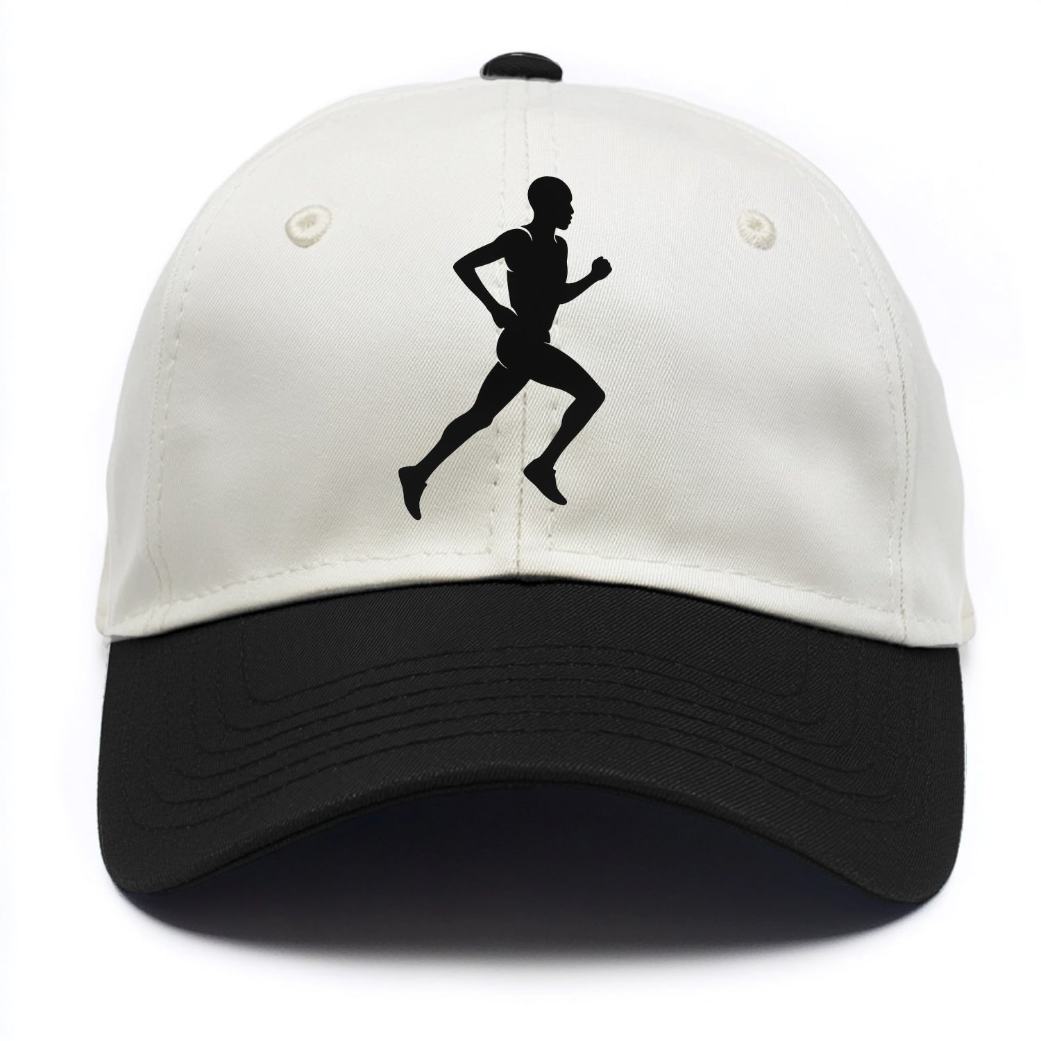 Kenyan distance runner stride - Two Tone Cap - Black