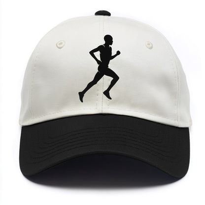 Kenyan distance runner stride - Two Tone Cap - Black