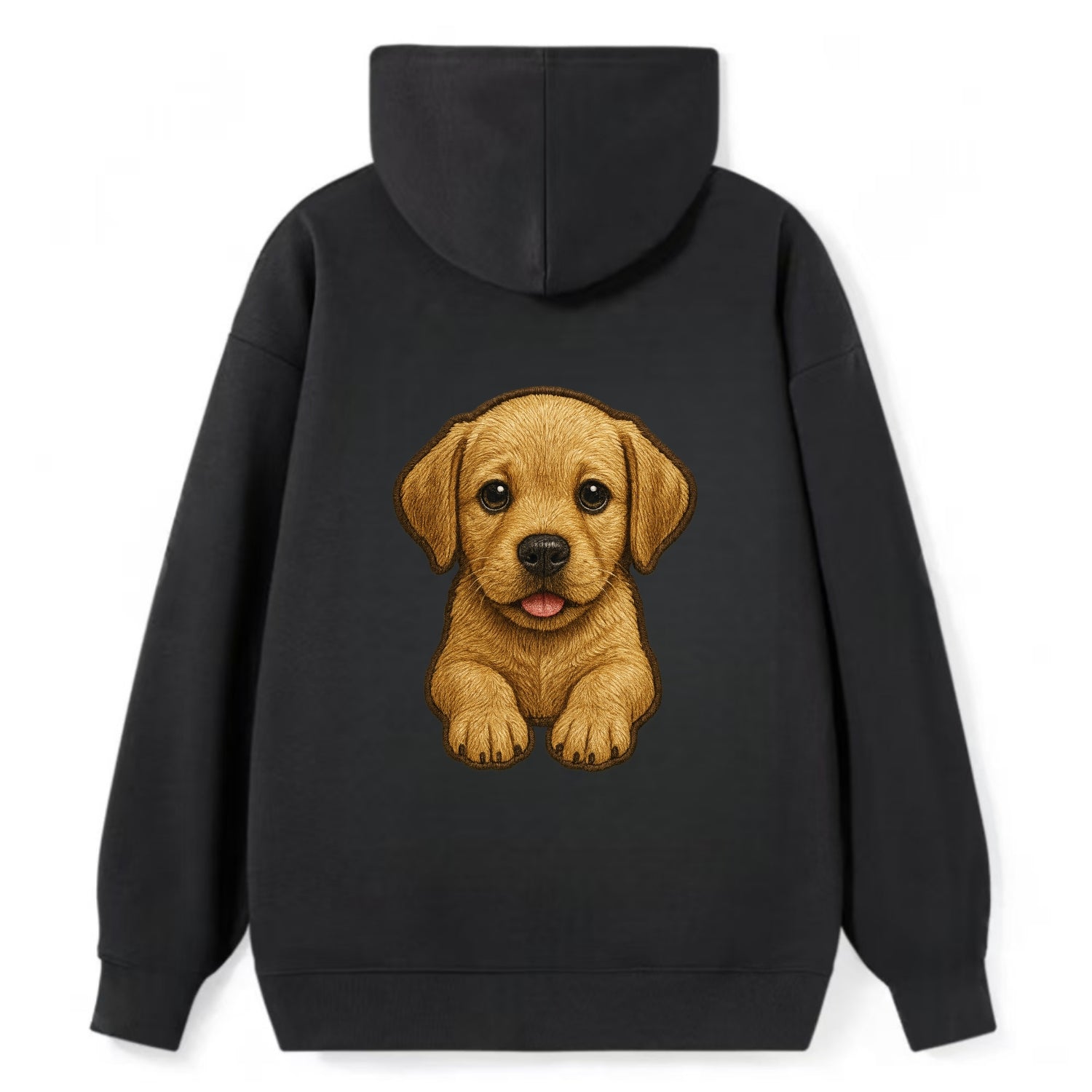 Baby Labrador Retriever Puppy - yellow/black/chocolate, soulful eyes, - Classic Pullover Hoodie - Black