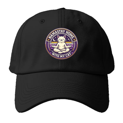 Zen Feline Retreat - Baseball Cap - Black