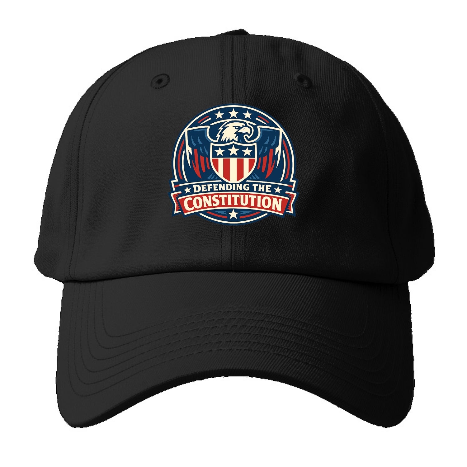 Defend Constitution - Baseball Cap For Big Heads - Black