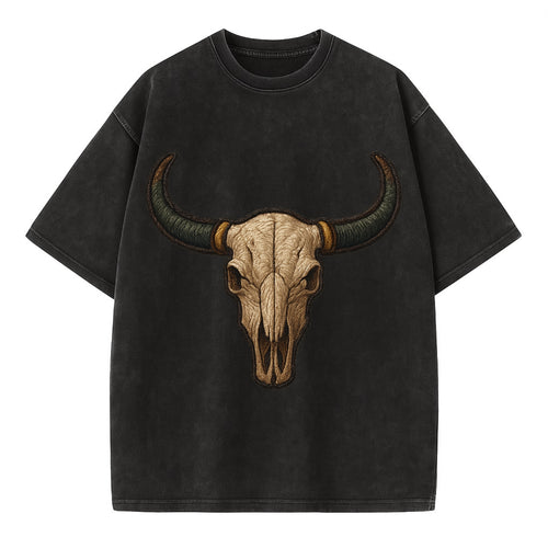 Bull Skull  - Vintage T-shirt