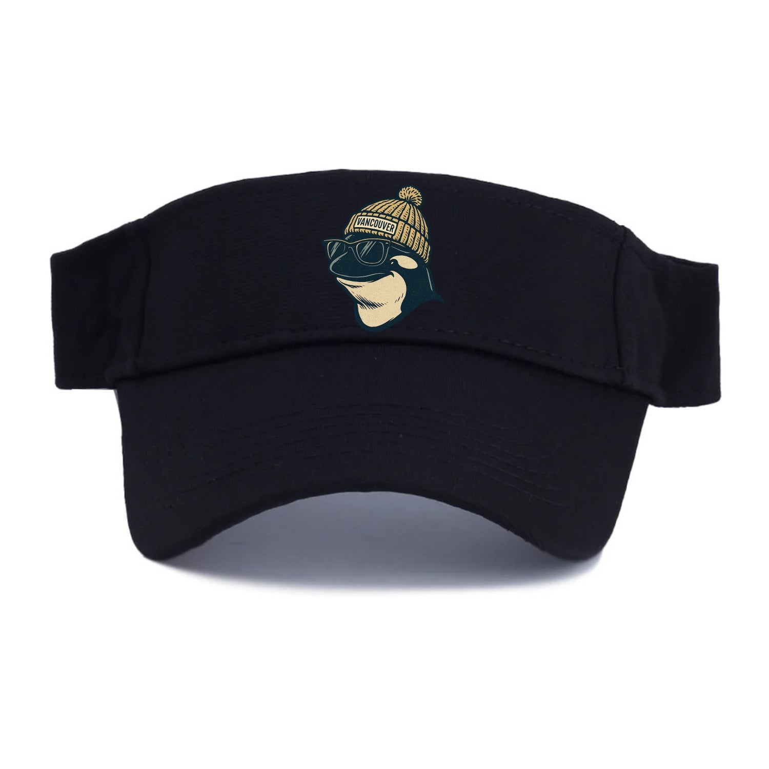 Vancouver Orca wearing Vancouver beanie - Visor - Black