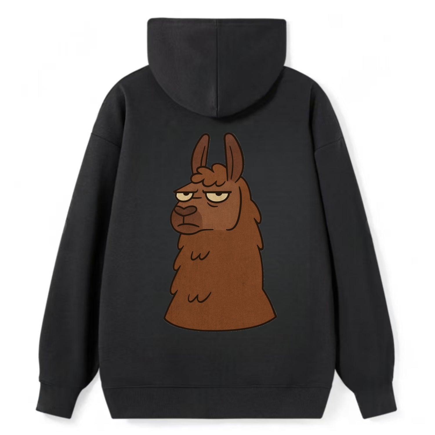 The Llama Judging Silently - Classic Pullover Hoodie - Black