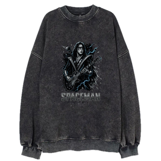 Silver Splash - Vintage Sweatshirt - Black