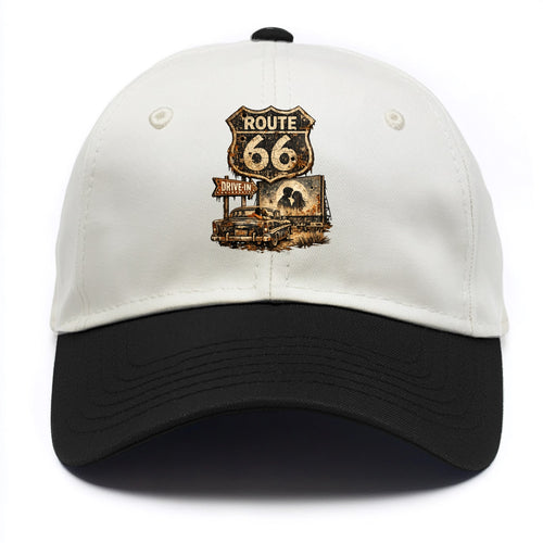 DRIVE-IN | Classic car at drive-in theater | Movie night romance | Americana - Two Tone Cap