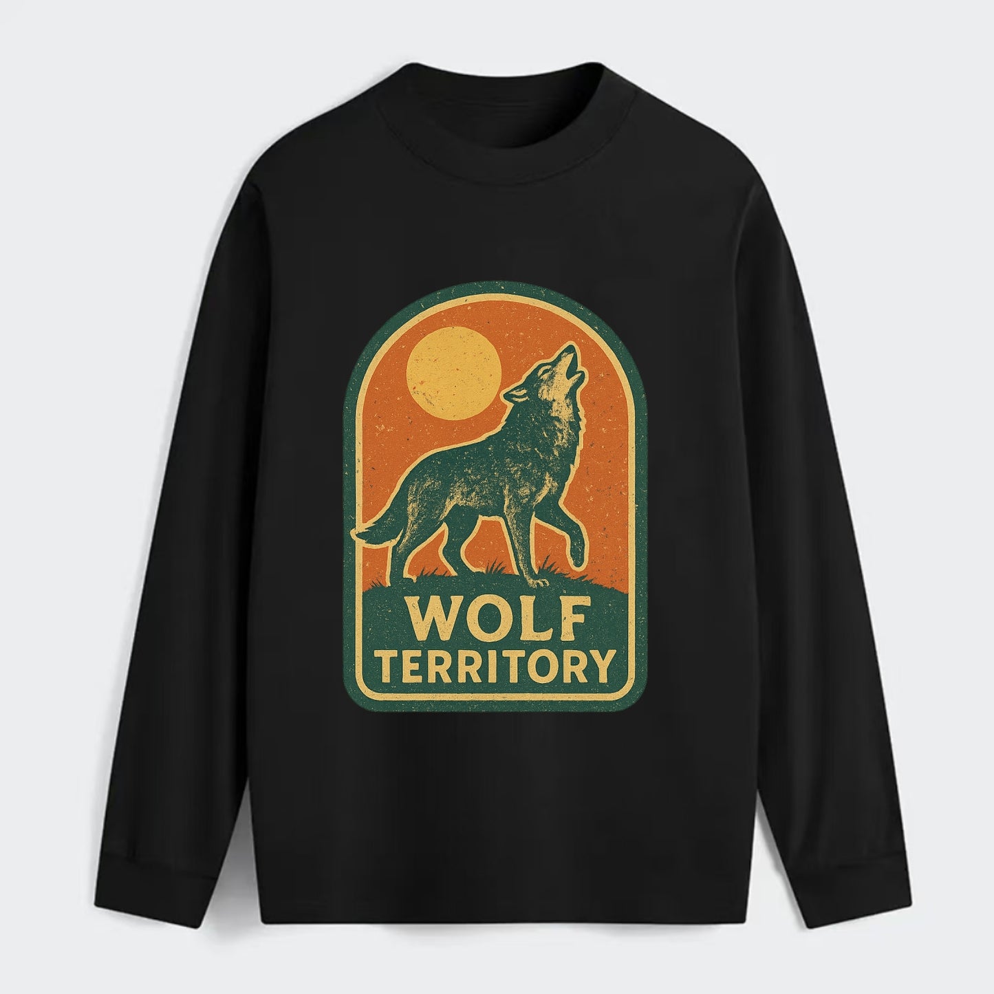 Wolf Territory Marking  - Classic Long Sleeve Shirt - Black
