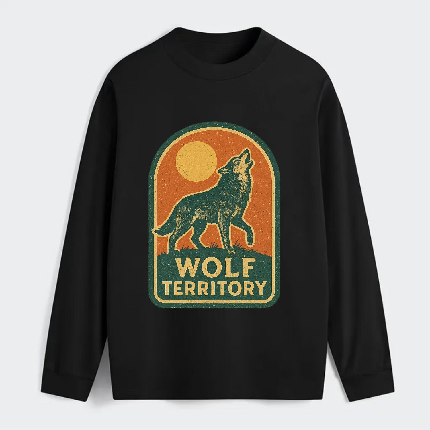 Wolf Territory Marking  - Classic Long Sleeve Shirt - Black