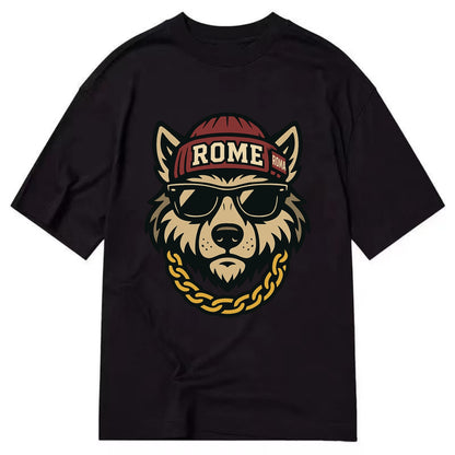 Rome Wolf - Classic T-shirt - Black
