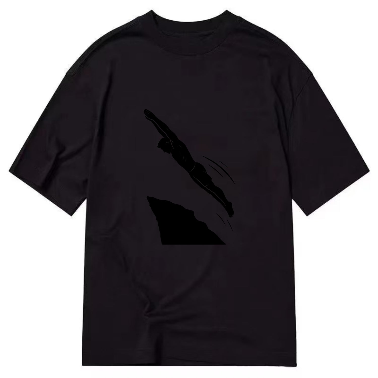Cliff diver perfect form - Classic T-shirt - Black