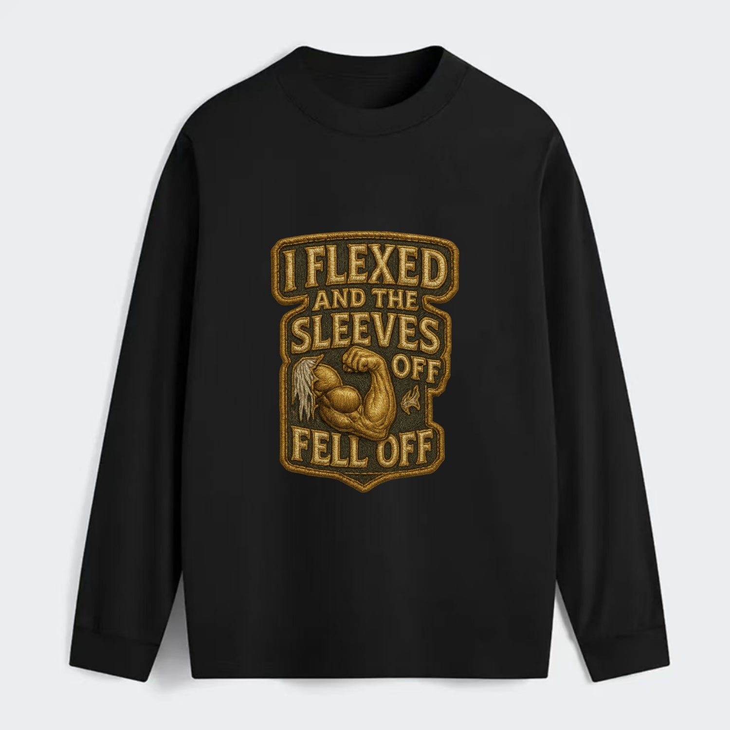 I Flexed and The Sleeves Fell Off  - Classic Long Sleeve Shirt - Black