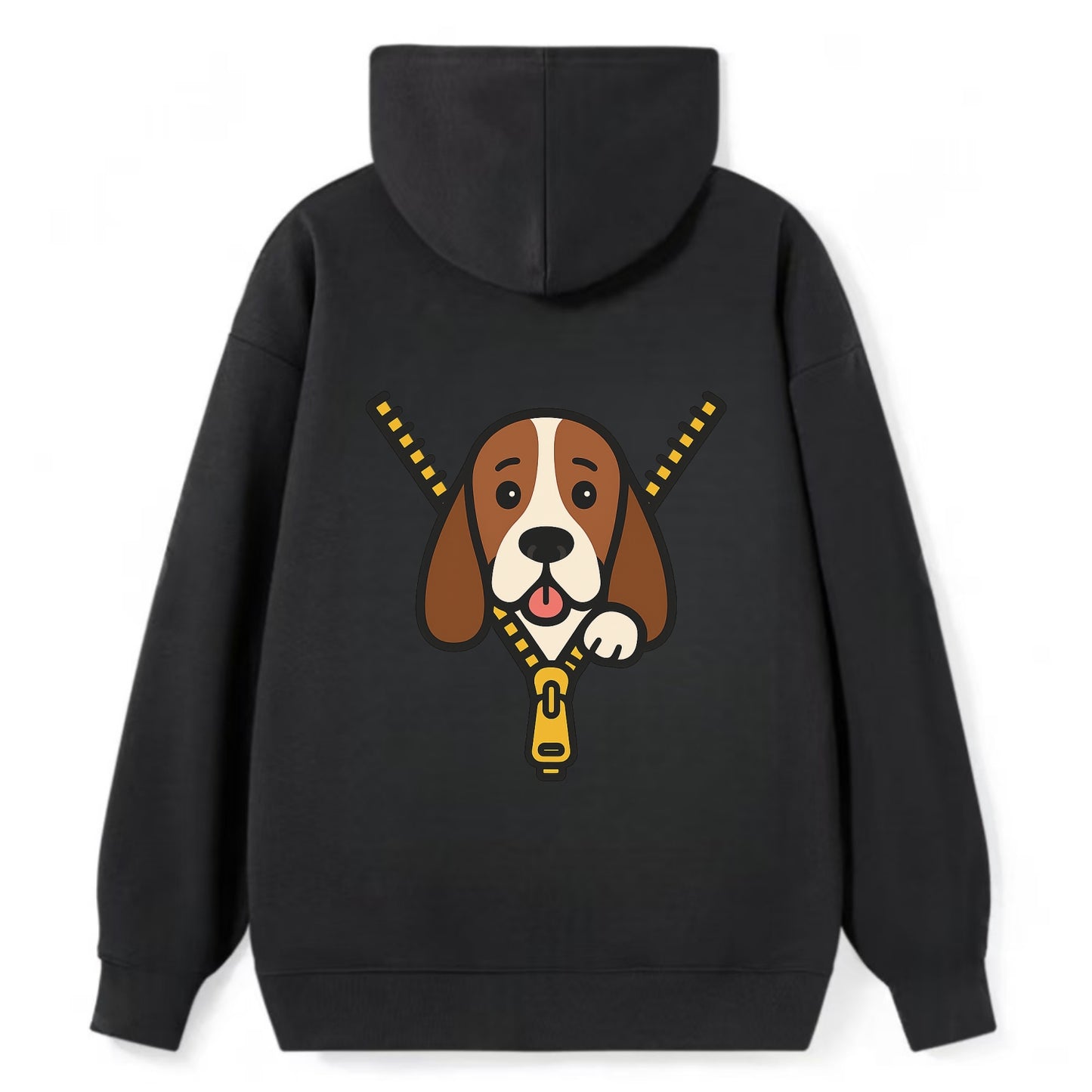 Basset Hound - Classic Pullover Hoodie - Black