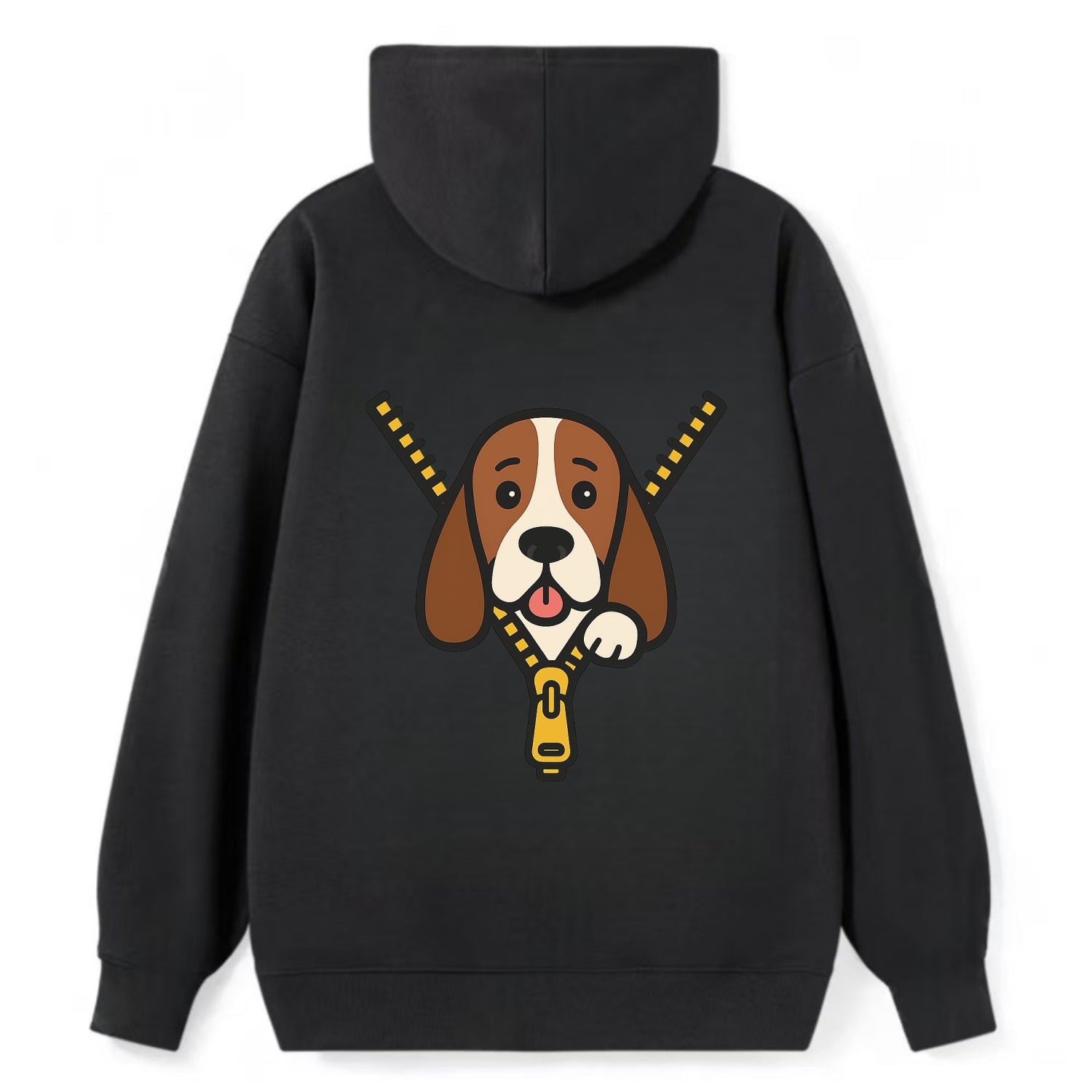Basset Hound - Classic Pullover Hoodie - Black