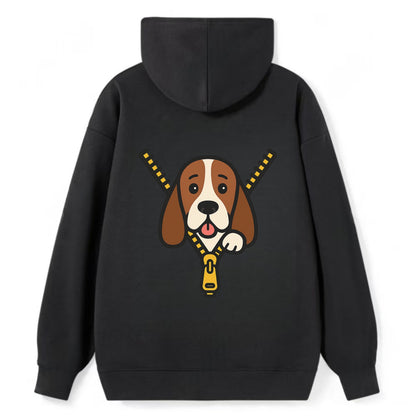 Basset Hound - Classic Pullover Hoodie - Black