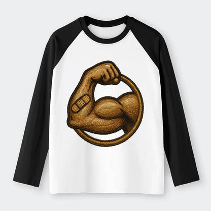 Sore Today Strong Tomorrow  - Raglan Long Sleeve T-Shirt - Black