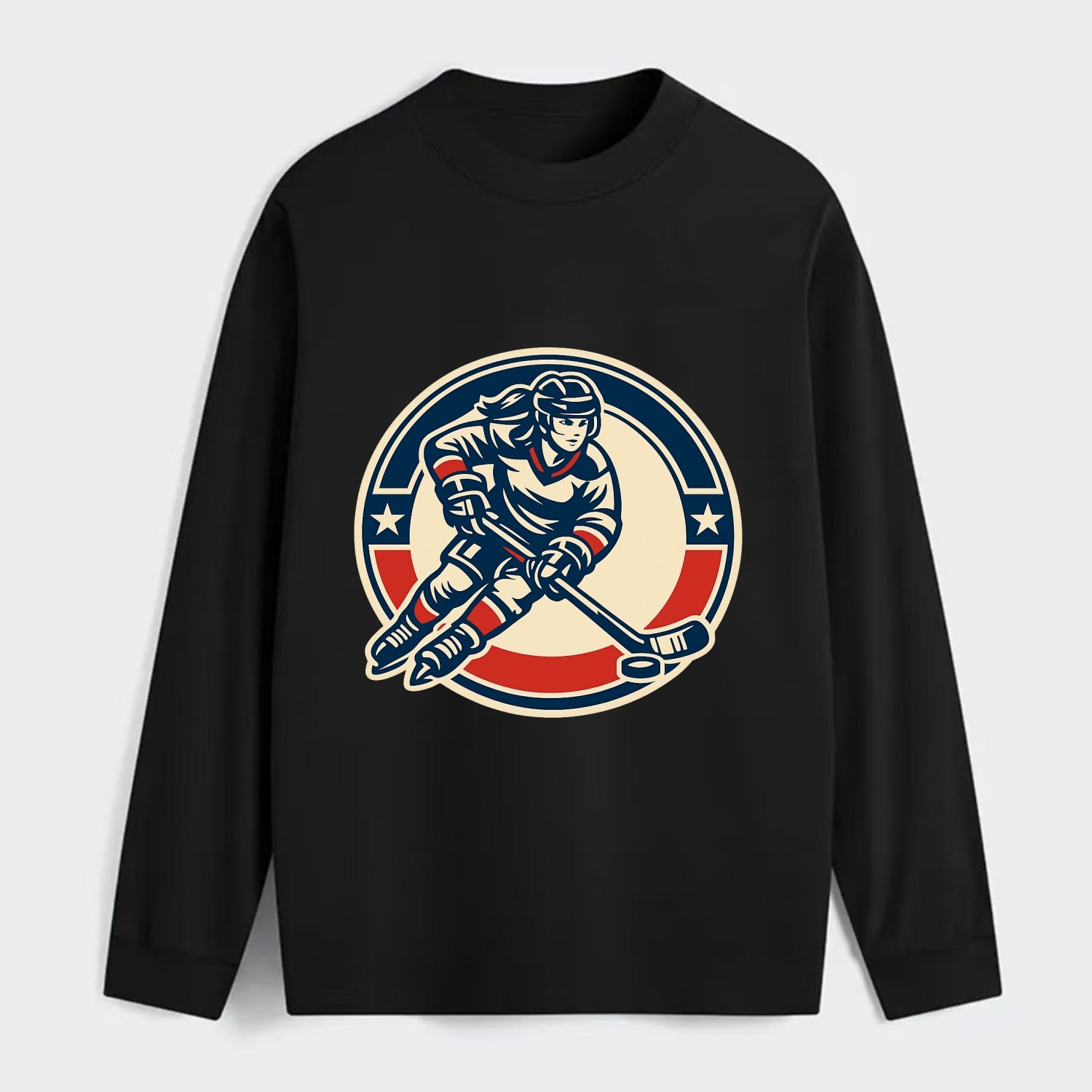 Fearless Ice Warrior - Classic Long Sleeve Shirt - Black