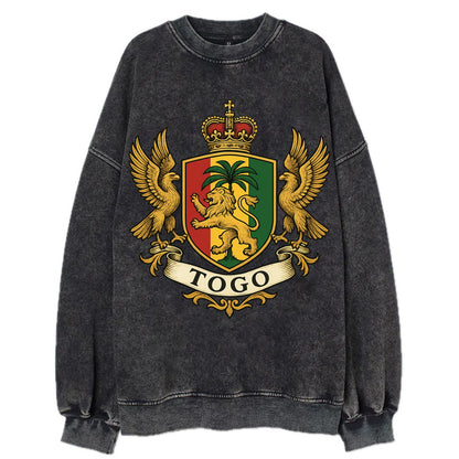 Togo Heritage Badge  - Vintage Sweatshirt - Black