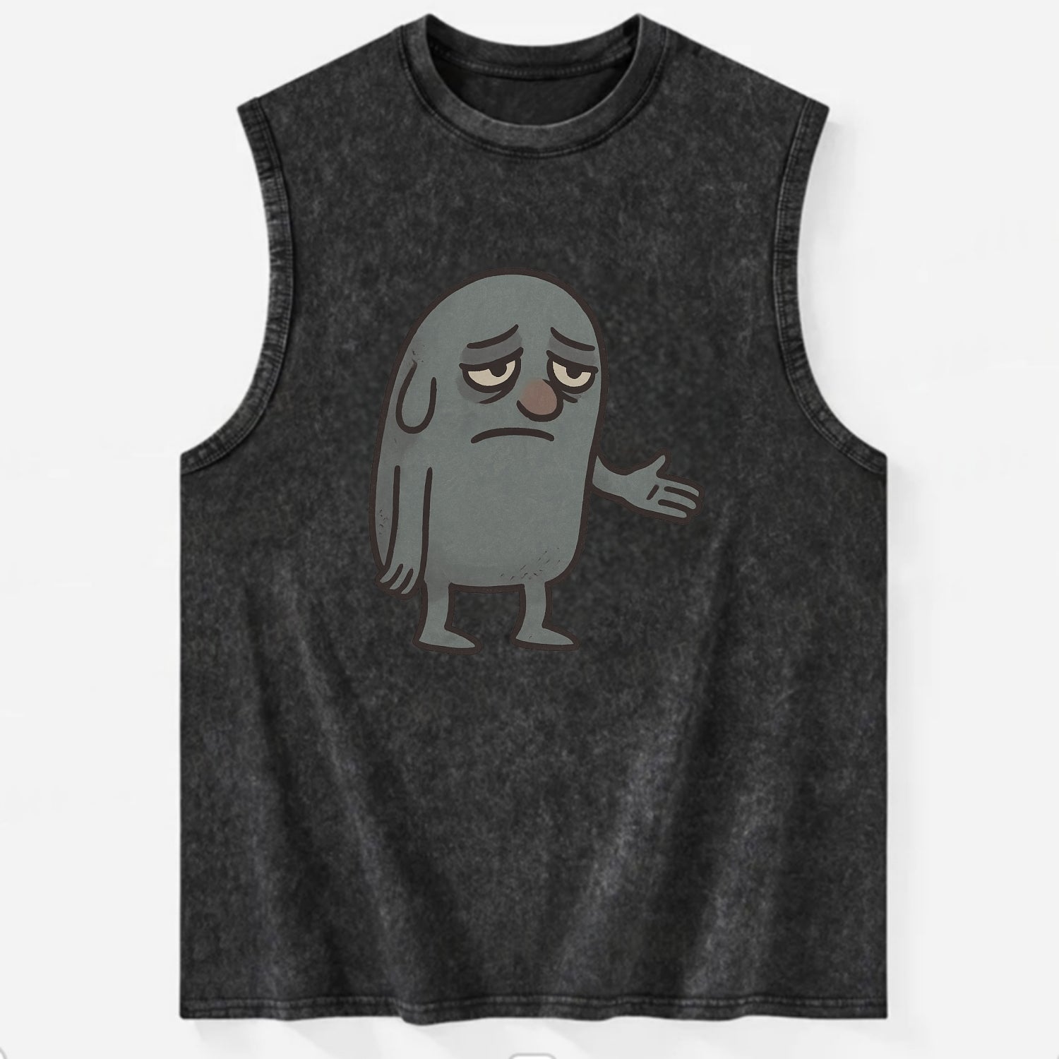 FOLLOWERS ARE GHOSTS | Transparent crowd following nobody - Vintage Washed Tank - Black