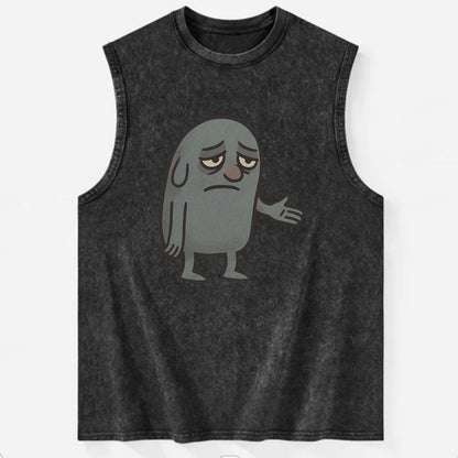 FOLLOWERS ARE GHOSTS | Transparent crowd following nobody - Vintage Washed Tank - Black