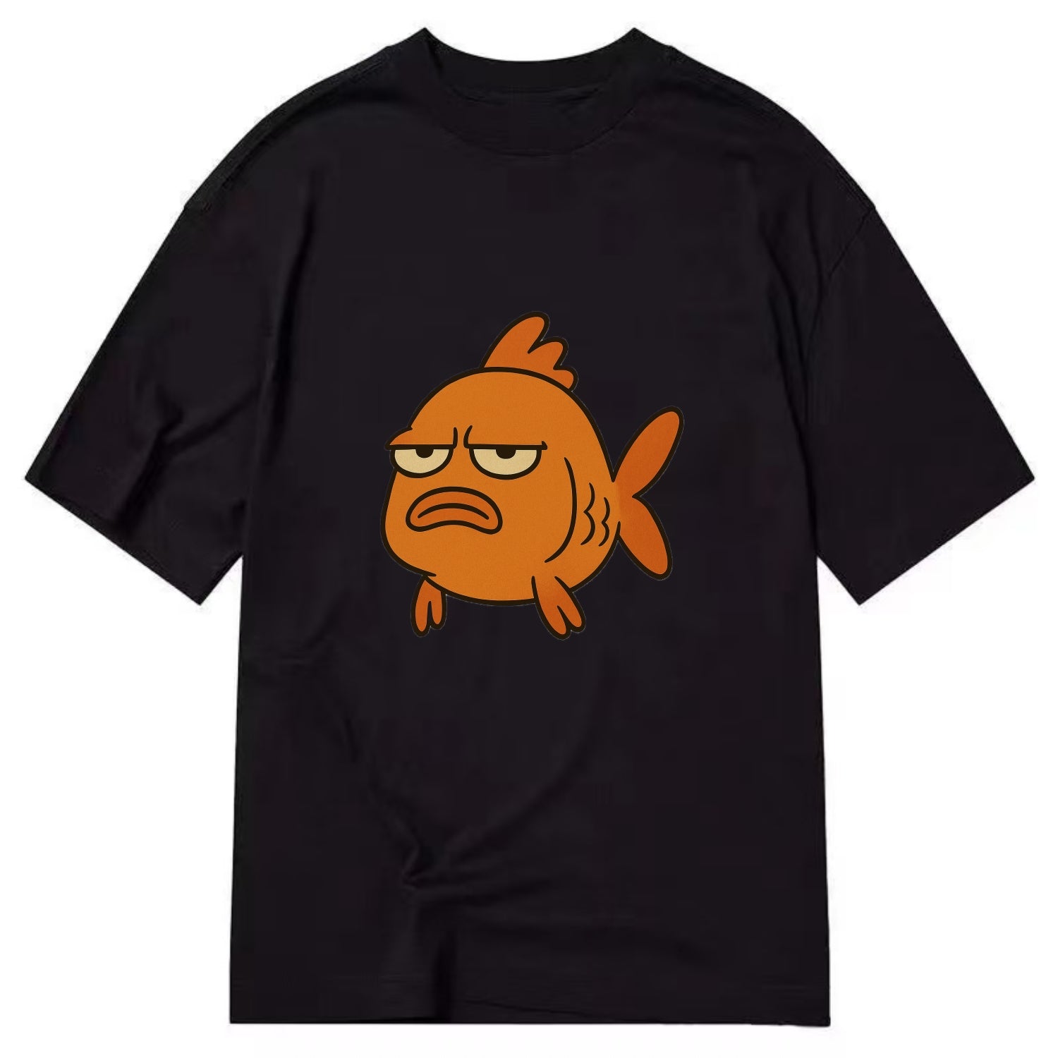 The Goldfish Judging Silently - Classic T-shirt - Black