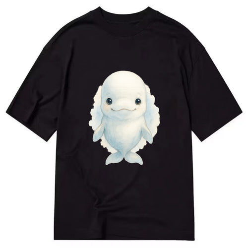 Baby Beluga Whale - pure white, rounded forehead, small eyes with big - Classic T-shirt