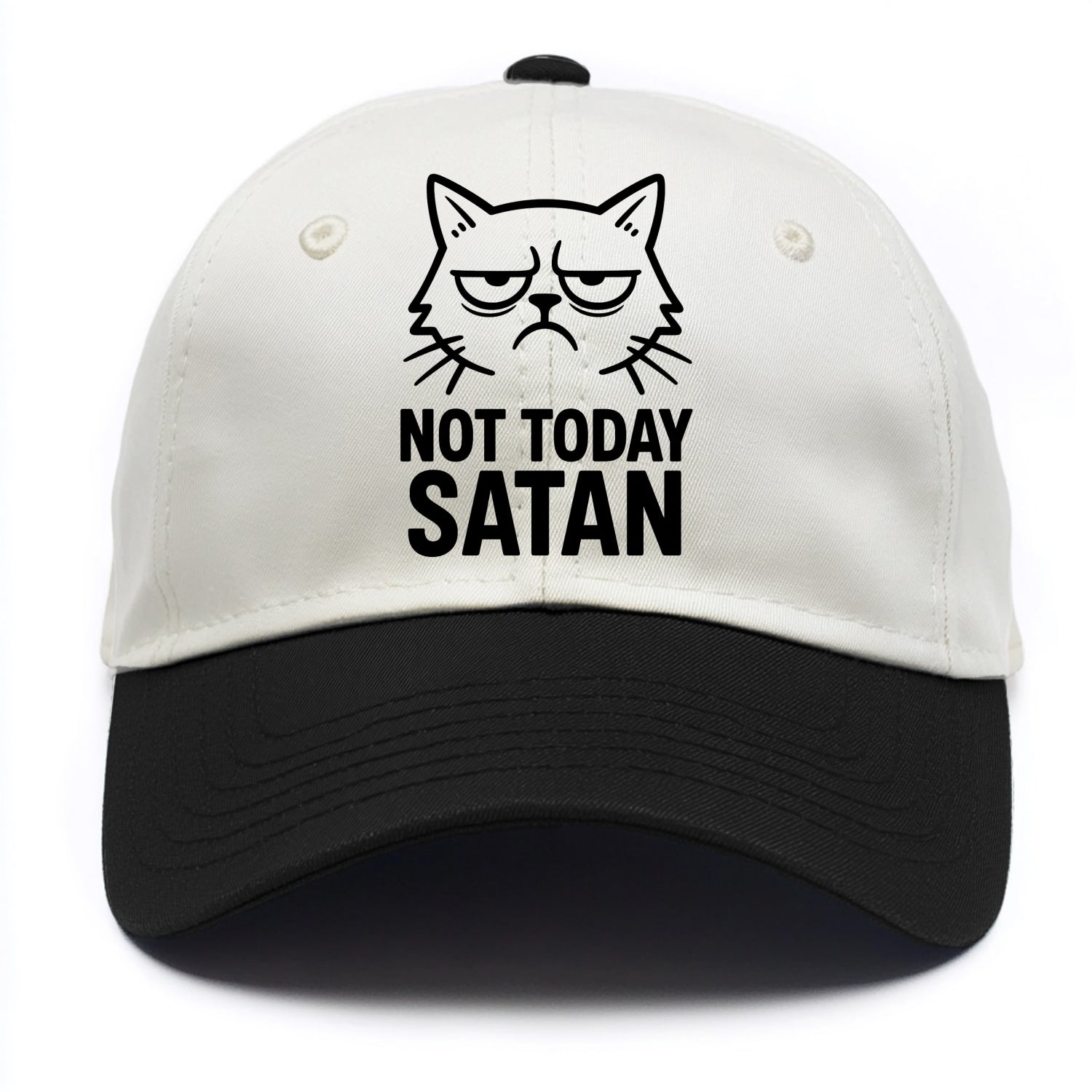 Monday Mood Cat - Two Tone Cap - Black