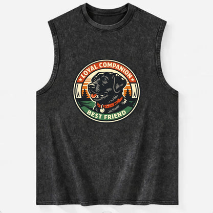 Noble Companion Emblem - Vintage Washed Tank - Black