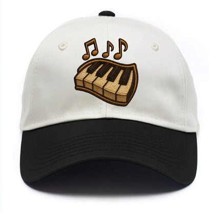 Piano Keys  - Two Tone Cap - Black