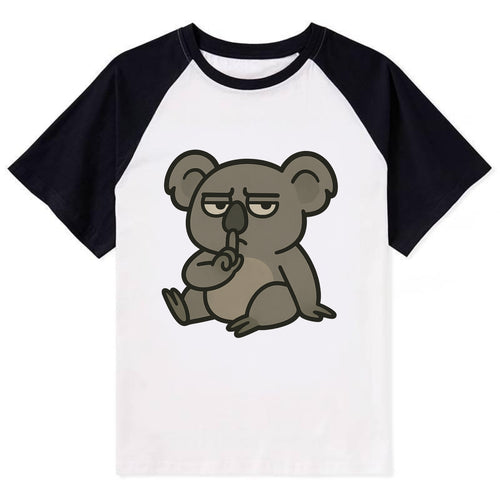 The Koala Judging - Contrast Raglan T-shirt