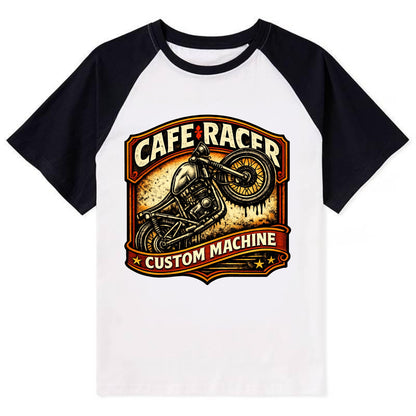 Cafe Racer - Contrast Raglan T-shirt - Black