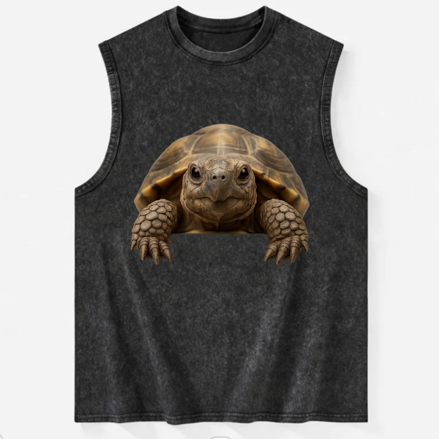 Tortoise  - Vintage Washed Tank - Black