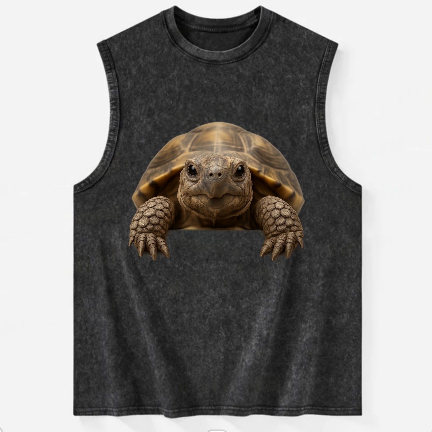 Tortoise  - Vintage Washed Tank - Black