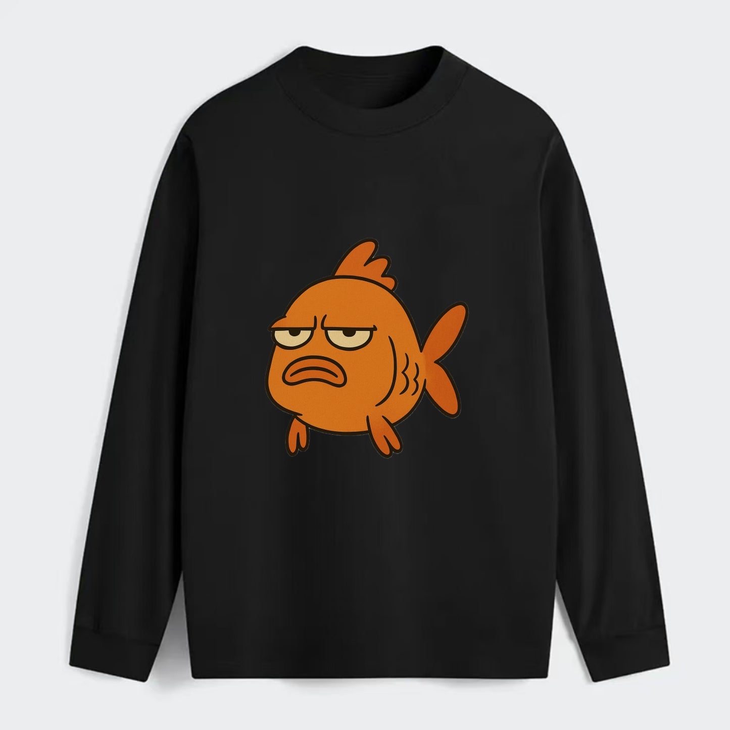 The Goldfish Judging Silently - Classic Long Sleeve Shirt - Black