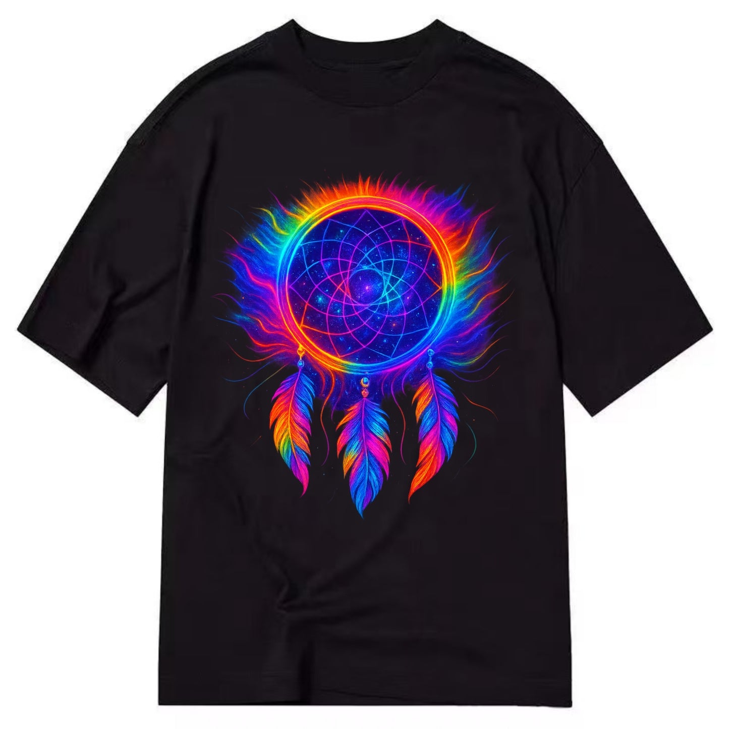 Dream Catcher Universe - Cosmic dreamcat - Classic T-shirt - Black