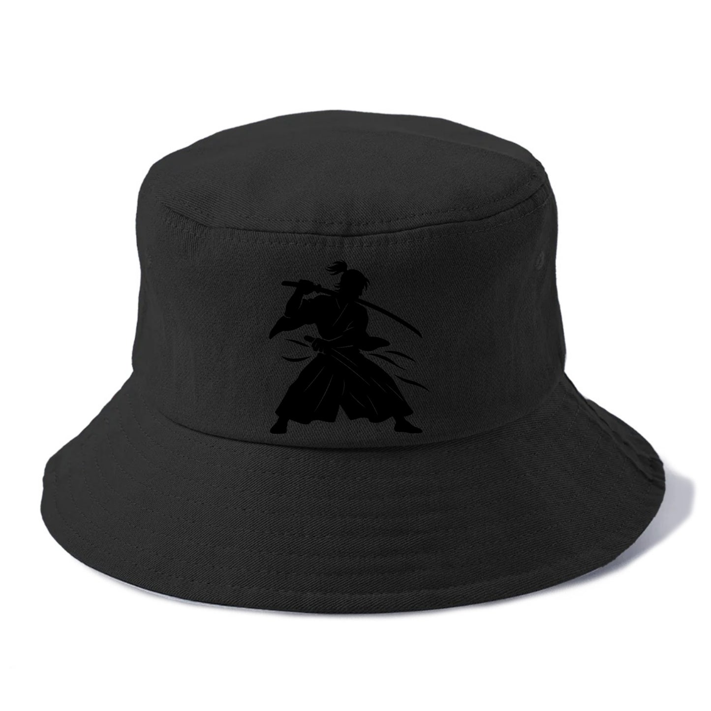 Japanese samurai sword draw - Bucket Hat - Black