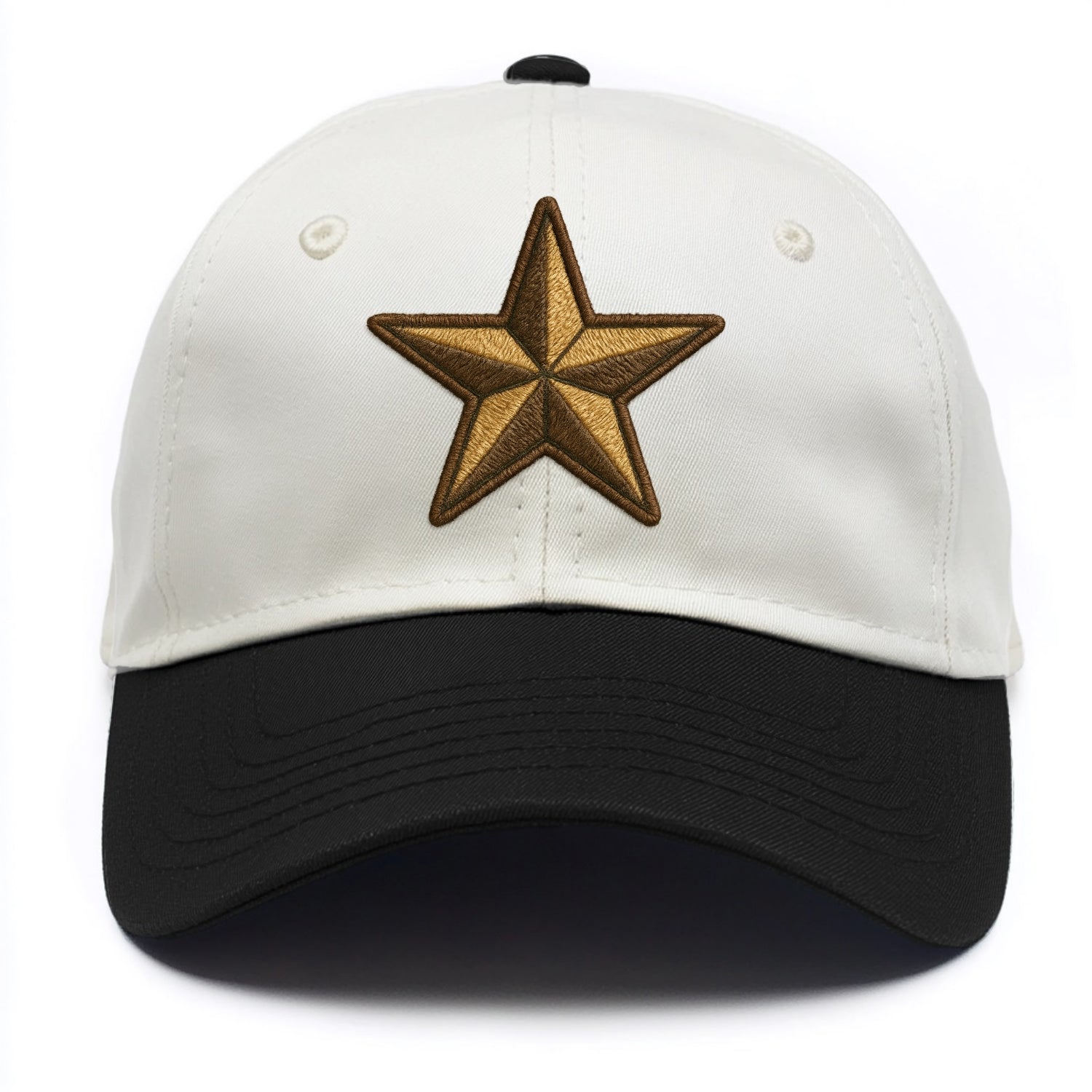 Star  - Two Tone Cap - Black