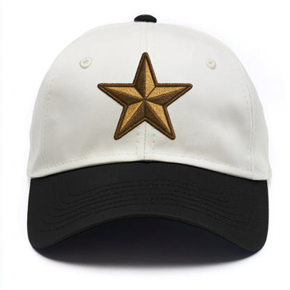 Star  - Two Tone Cap - Black