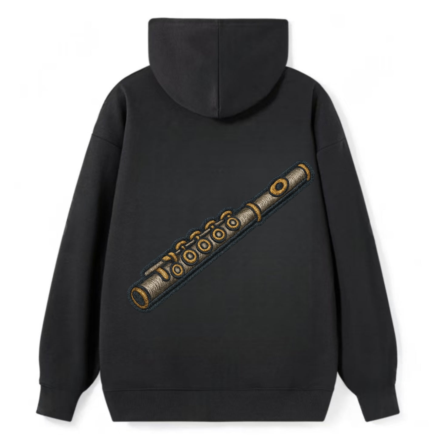Flute  - Classic Pullover Hoodie - Black