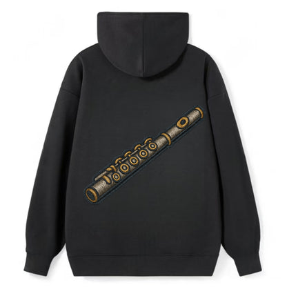 Flute  - Classic Pullover Hoodie - Black