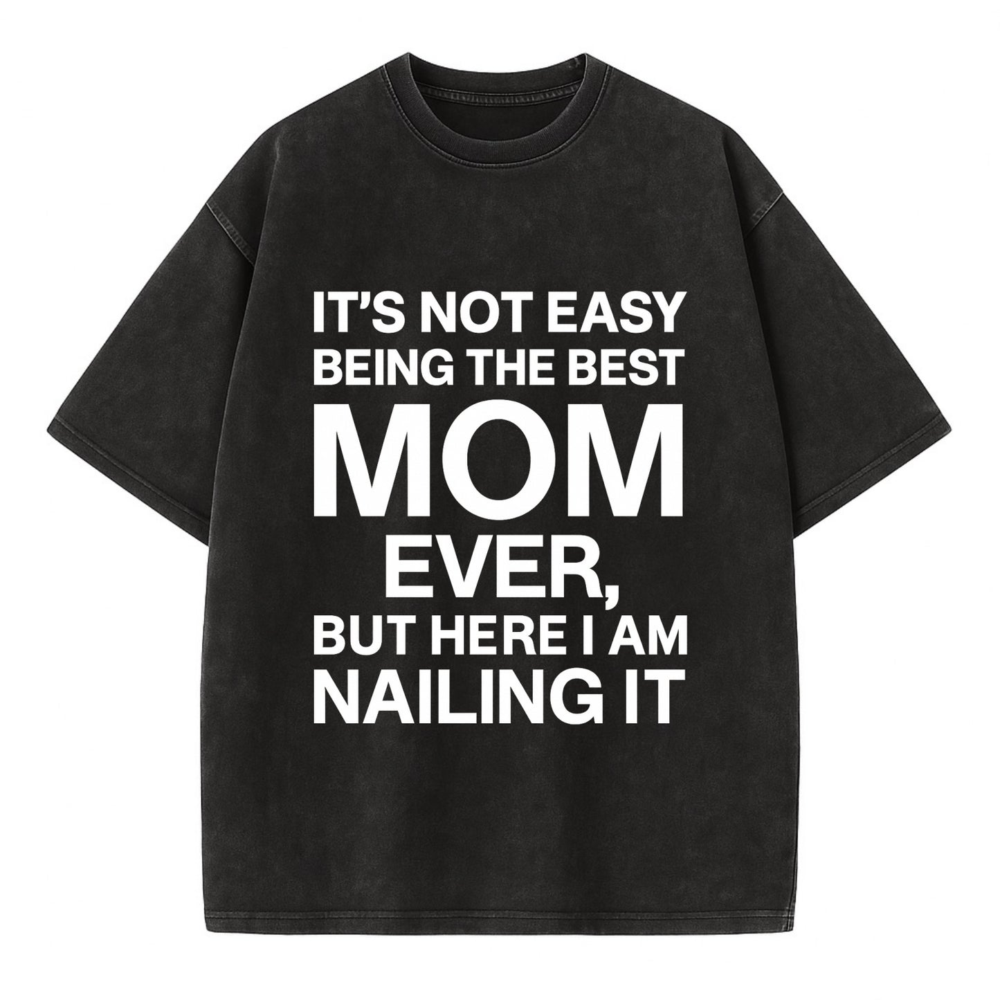 It's not easy being the best HUSBAND ever, but here I am nailing it - Vintage T-shirt - Black