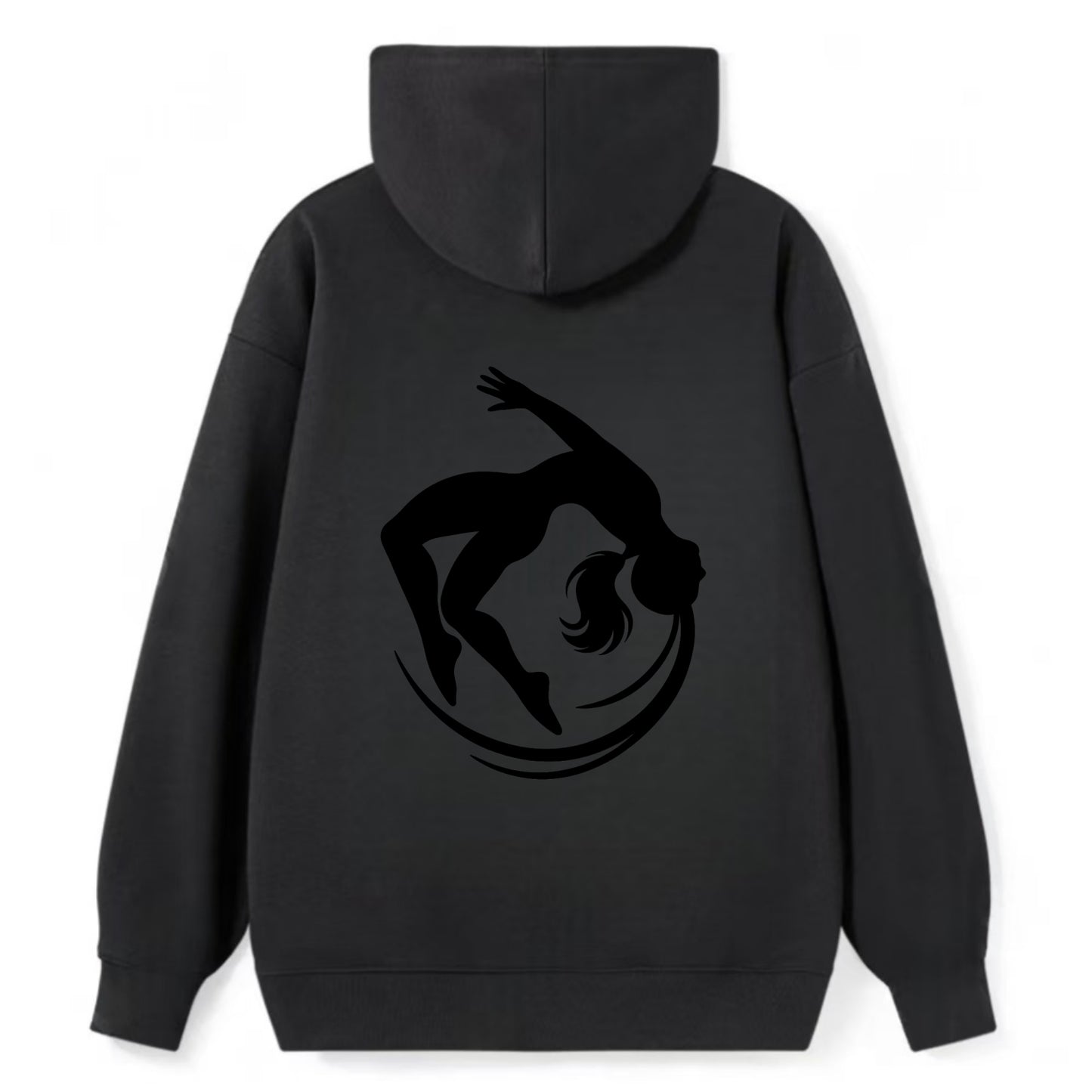 Gymnast mid-backflip rotation - Classic Pullover Hoodie - Black