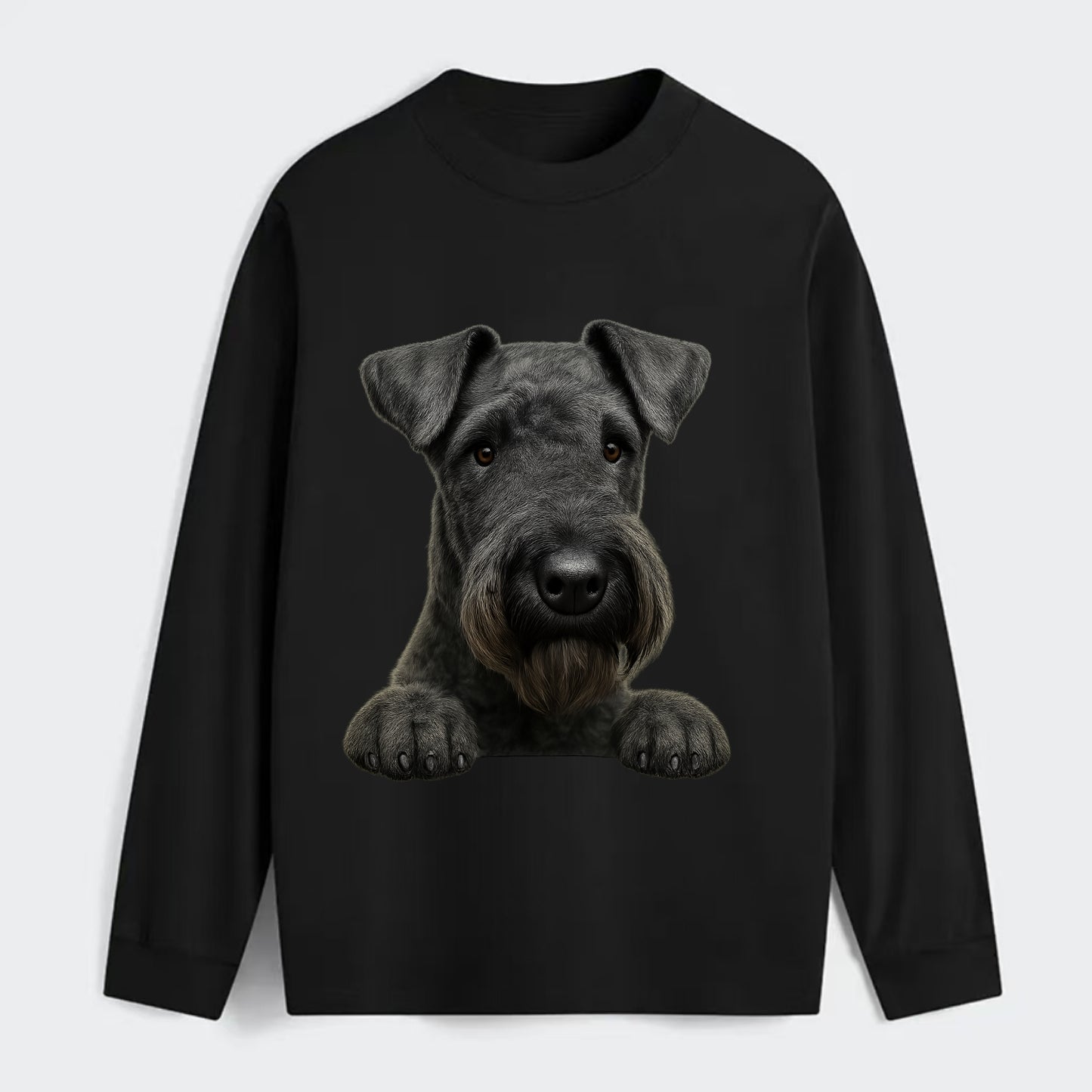 Kerry Blue Terrier  - Classic Long Sleeve Shirt - Black